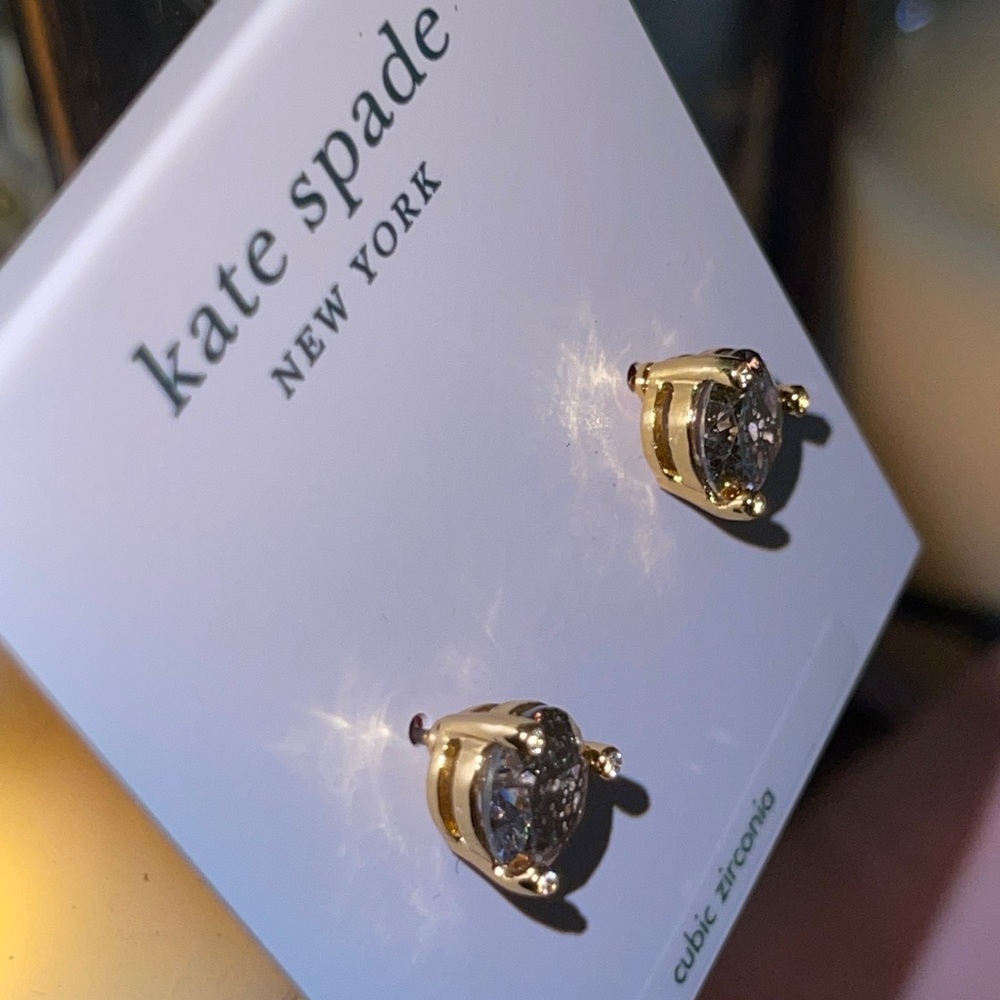 ♠️KATE SPADE New York Rise and Shine Stud Earrings in Gold Patina - Picture 10 of 15
